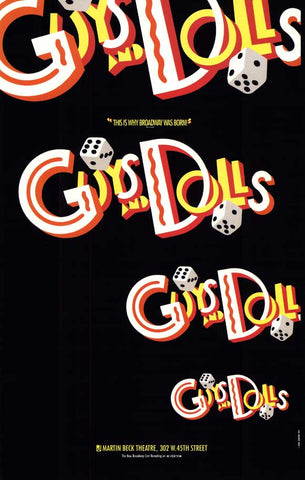 Guys and Dolls (Broadway) 27 x 40 Poster - Style A