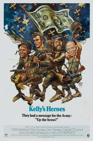 Kelly's Heroes   11 x 17 Movie Poster - Style F