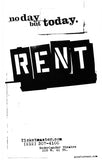 Rent (Broadway) 11 x 17 Poster - Style A