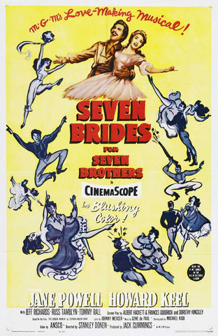 Seven Brides for Seven Brothers 27 x 40 Movie Poster - Style B