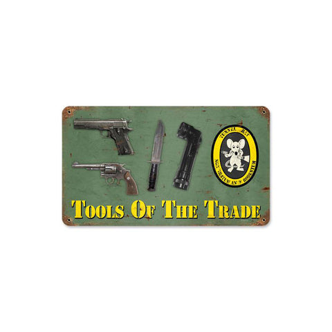 Tools of the trade Metal Sign Wall Decor 8 x 14
