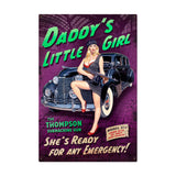 Daddy's Little Girl Metal Sign Wall Decor 24 x 36