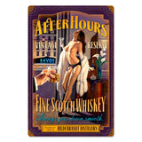 After Hours Scotch Metal Sign Wall Decor 12 x 18
