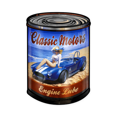 Classic Motors Metal Sign Wall Decor 14 x 20