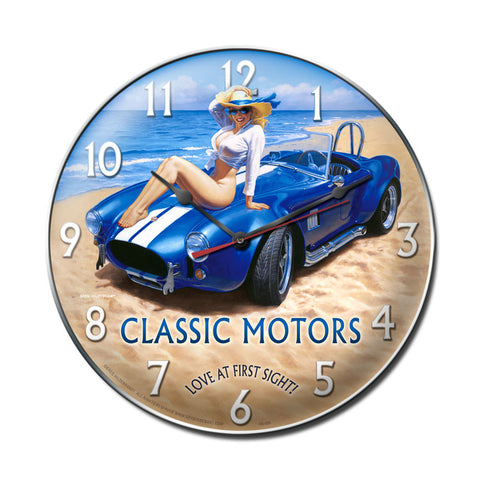 Classic Motors Metal Sign Wall Decor 14 x 14