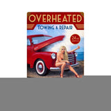 OVERHEATED REPAIR Metal Sign Wall Decor 12 x 18