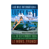 Lucky Number Eleven Metal Sign Wall Decor 24 x 36