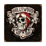 Skull Pistons Metal Sign Wall Decor 12 x 12