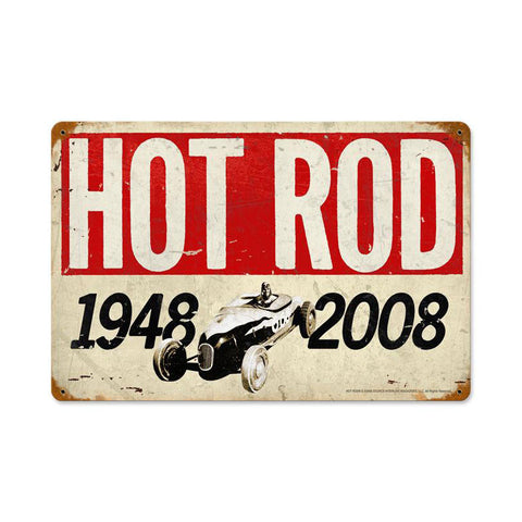 60th Anniversary Metal Sign Wall Decor 18 x 12