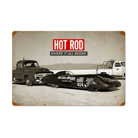 Bonneville: Where It All Began Metal Sign Wall Decor 24 x 16