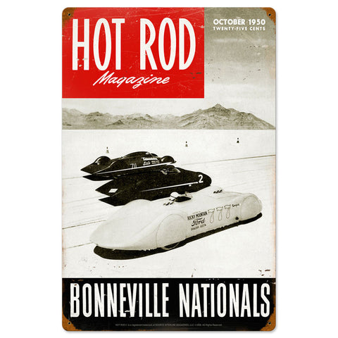 Bonneville Nationals Metal Sign Wall Decor 16 x 24