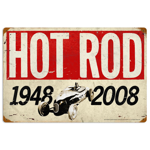 60th Anniversary Metal Sign Wall Decor 16 x 24