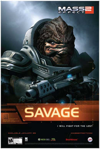 Mass Effect 2 27 x 40 Movie Poster - Style B