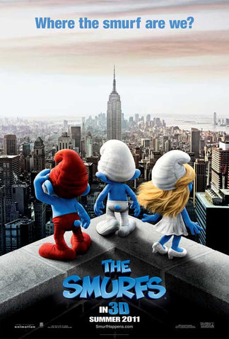 The Smurfs 27 x 40 Movie Poster - Style A