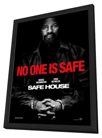 Safe House 11 x 17 Movie Poster - Style B - in Deluxe Aluminum Frame