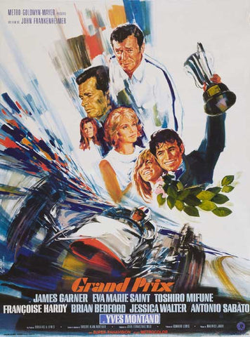 Grand Prix 27 x 40 Movie Poster - French Style A