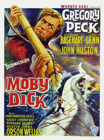 Moby Dick 27 x 40 Movie Poster - Belgian Style A
