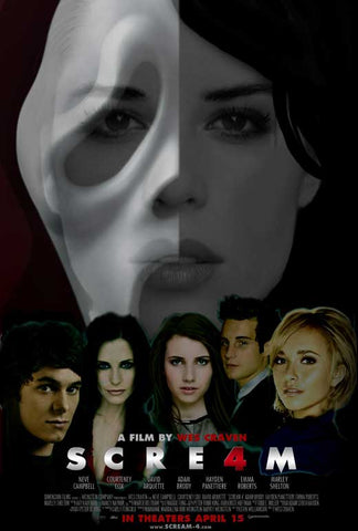 Scream 4 27 x 40 Movie Poster - Style B