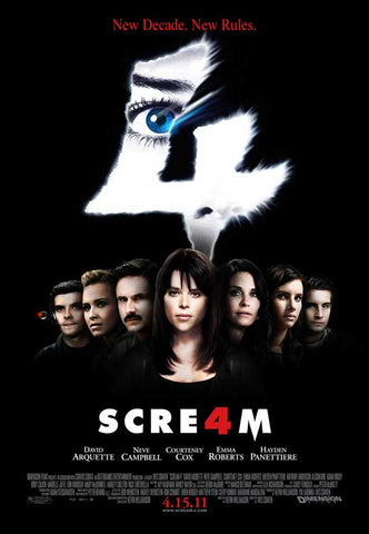 Scream 4 11 x 17 Movie Poster - Style K