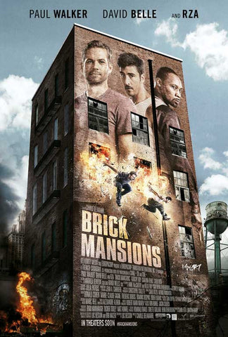 Brick Mansions 11 x 17 Movie Poster - Style A - in Deluxe Aluminum Frame
