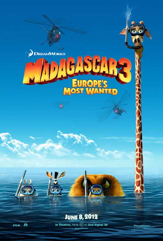 Madagascar 3 27 x 40 Movie Poster - Style A
