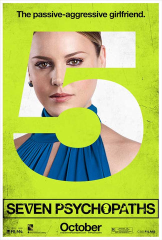 Seven Psychopaths 27 x 40 Movie Poster - Style F