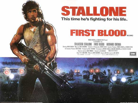 Rambo: First Blood  11 x 17 Movie Poster - Style F