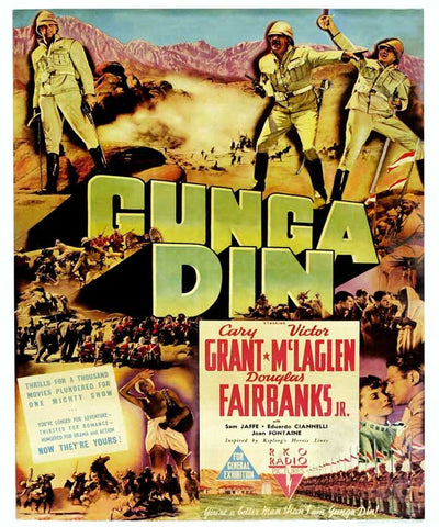 Gunga Din 11 x 17 Movie Poster - Style F