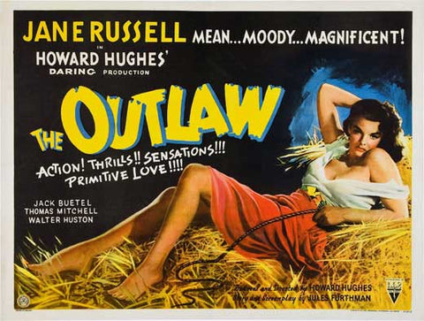 The Outlaw 30 x 40 Movie Poster UK - Style A