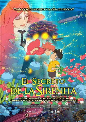 Ponyo on the Cliff 27 x 40 Movie Poster - Mexican Style A