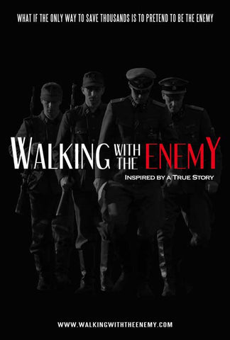 Walking with the Enemy 27 x 40 Movie Poster - Style A - in Deluxe Wood Frame