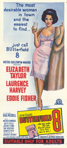 Butterfield 8 11 x 17 Movie Poster - Style B
