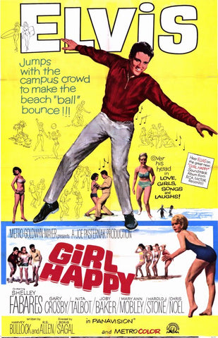 Girl Happy 11 x 17 Movie Poster - Style A