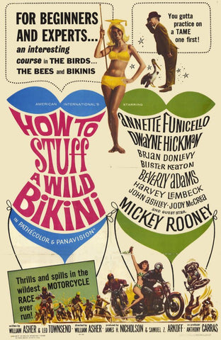 How to Stuff a Wild Bikini 11 x 17 Movie Poster - Style A