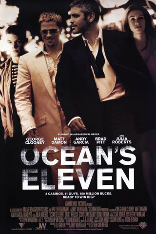 Ocean's Eleven 11 x 17 Movie Poster - Style D