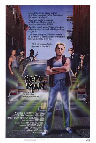 Repo Man 27 x 40 Movie Poster - Style A