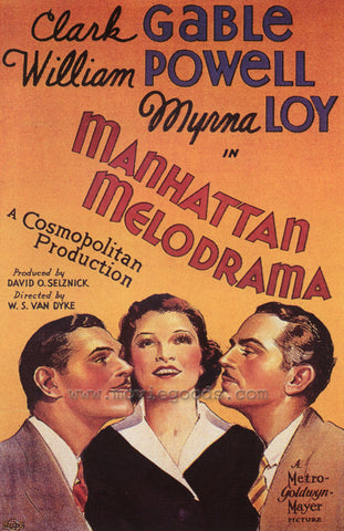Manhattan Melodrama 27 x 40 Movie Poster - Style B