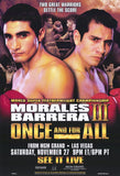 Erik Morales vs Marco Antonio Barrera 11 x 17 Boxing Promo Poster - Style A