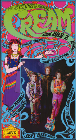 Cream 11 x 17 Music Poster - Style A