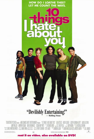 Ten Things I Hate About You 27 x 40 Movie Poster - Style B