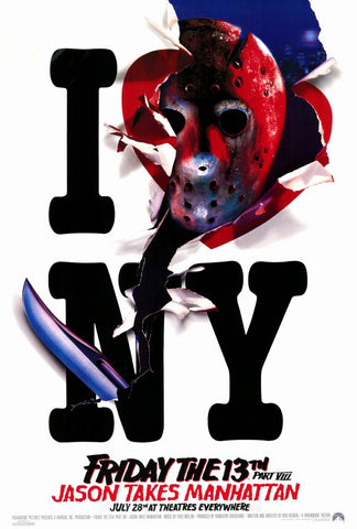 Friday the 13th Part 8 Jason Takes Manhattan 27 x 40 Movie Poster - Style B