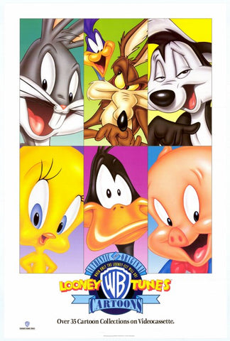 Warner Brothers Looney Tunes Cartoons 27 x 40 Movie Poster - Style A