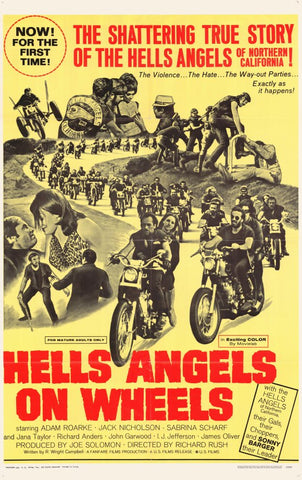 Hell's Angels on Wheels 11 x 17 Movie Poster - Style D