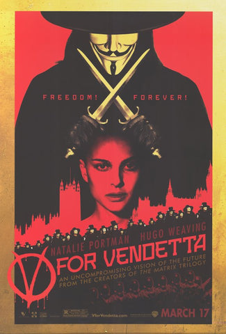 V for Vendetta 11 x 17 Movie Poster - Style C
