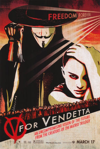 V for Vendetta 11 x 17 Movie Poster - Style E