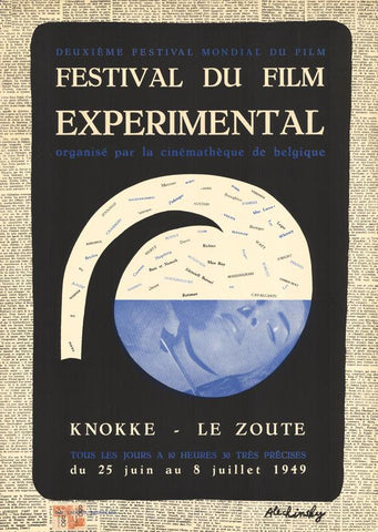 Experimental Film Festival 27 x 40 Movie Poster - Belgian Style A