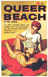 Queer Beach 11 x 17 Retro Book Cover Poster