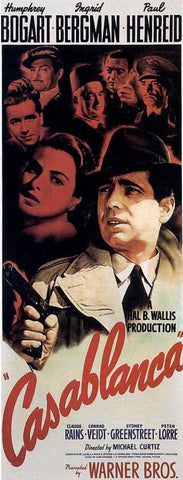 Casablanca 14 x 36 Movie Poster - Insert Style A