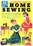 Home Sewing 11 x 17 Retro Book Cover Poster