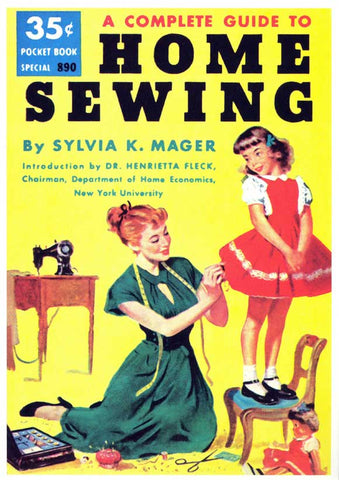 Home Sewing 11 x 17 Retro Book Cover Poster